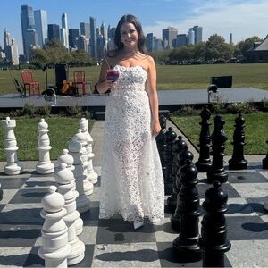 Manning Cartell White Strapless Dress